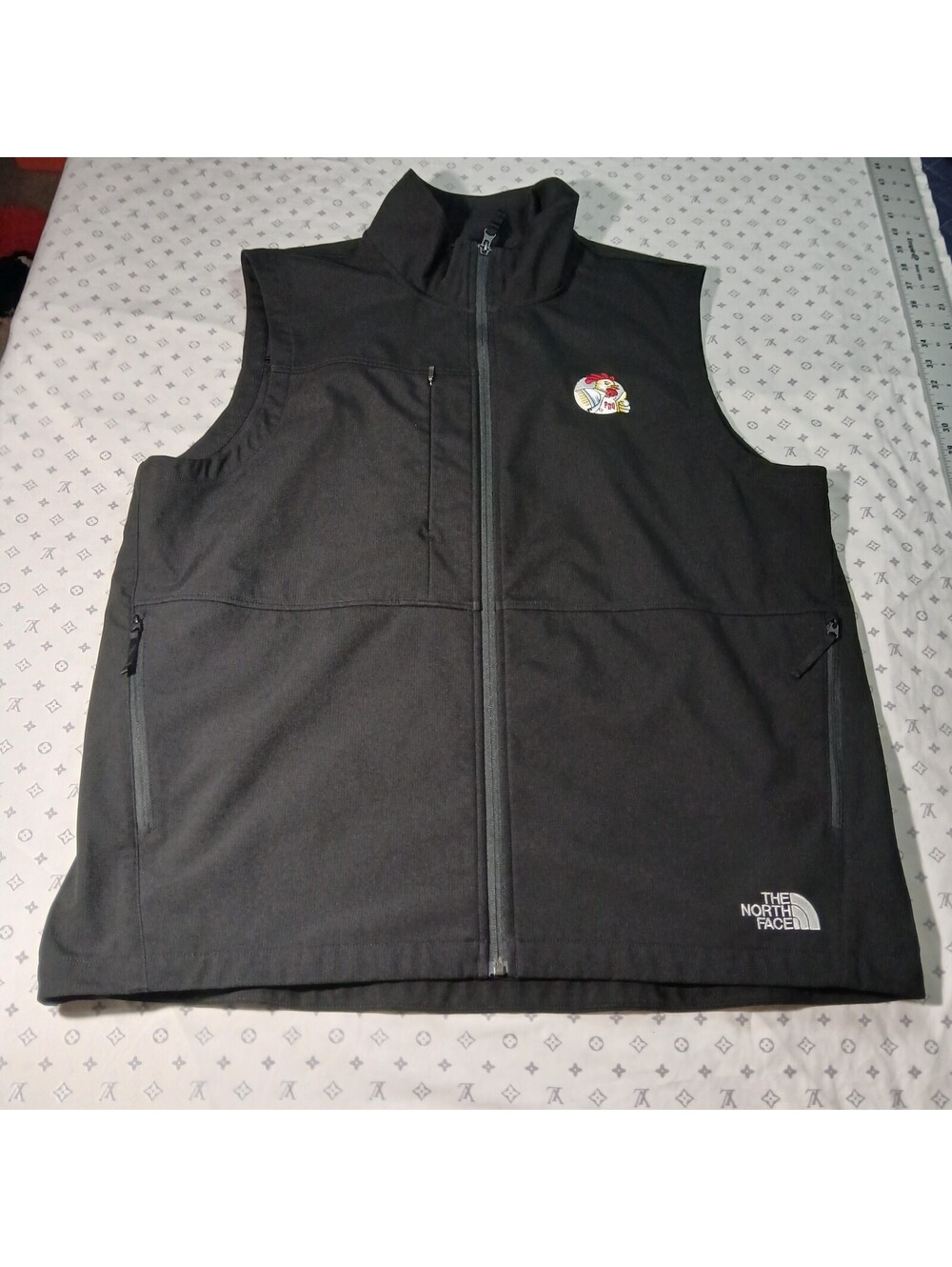 The North Face Black Full Zip Vest Size XL